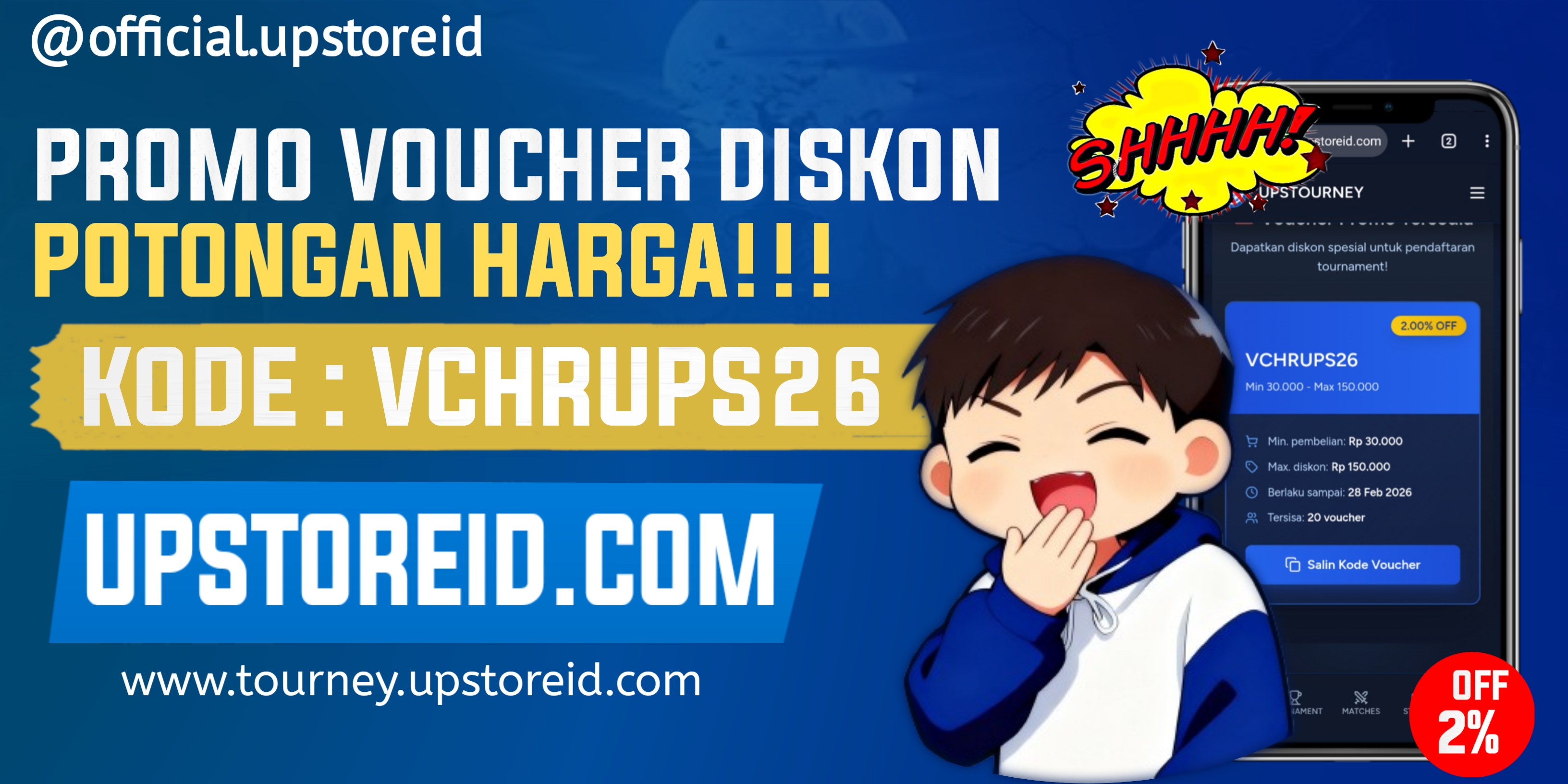 Diskon Spesial untuk Pendaftar Tournament Pertama!